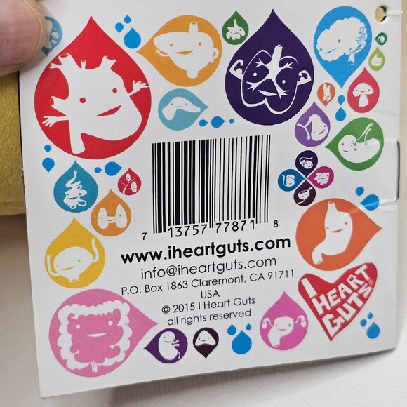 I Heart Guts I'm A Liver Not A Fighter Plush 10" Organ Educational Stuffed Toy - Picture 9 of 12